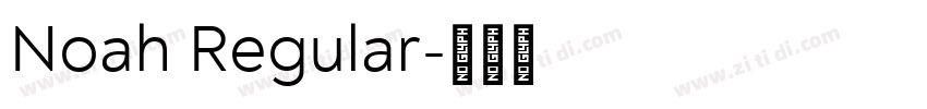 Noah Regular字体转换